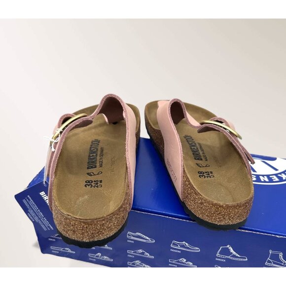 Birkenstock Gizeh Big Buckle Soft Pink Leather Women’s Sandals EU 38 Regular Fit - Picture 7 of 11